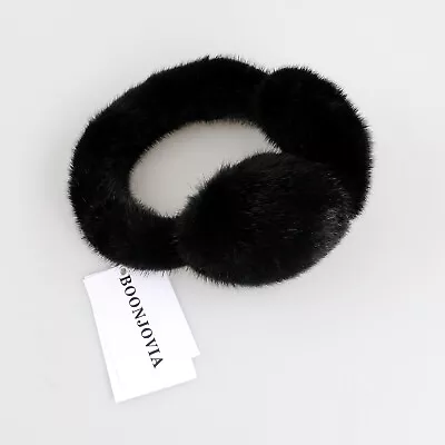 BOONJOVIA Luxury Women's Winter Warm Real Mink Fur Earmuffs Ear Muffs Earflap • $52.99
