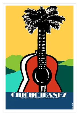Spanish Movie Poster 4 Film CHICHO Ibanez Guitar Music.Musica Cubana.Art Decor • $18.99