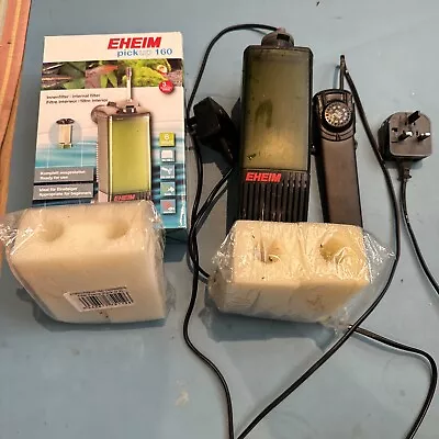 Eheim Pickup 160 And Aquael Easy Heater For Parts + 4 New Foams • £5