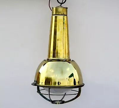 Maritime Salvaged Pendant Light Vintage Copper Navigation Hanging Passage Lamp • $192.50