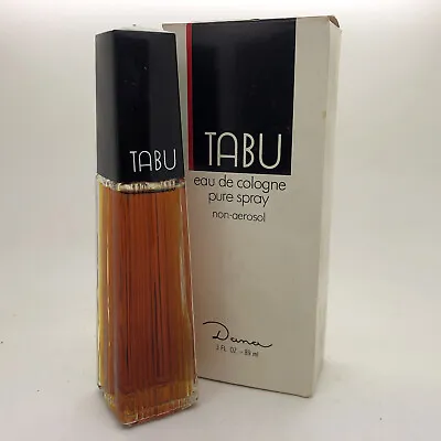 Dana Tabu 3 Oz Eau De Cologne Vintage 1970's Spray • £86.85