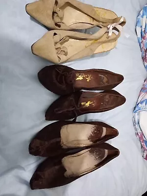 £7.49 • Buy Joblot 3 Pairs Stiletto 1950s 1960s Shoes Ladies  Vintage Small 