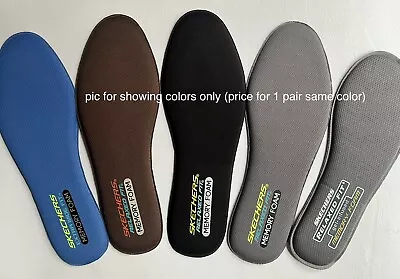 SKECHERS MEMORY FOAM GEL INFUSED INSOLES Relaxed Fit FOOTBED INSERT US 8-14 E(W) • $9.80