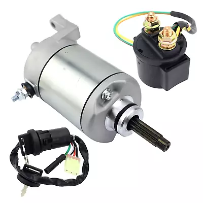 Starter Motor & Relay & Ignition Key Switch For Honda Sportrax 400EX TRX400EX • $52.63