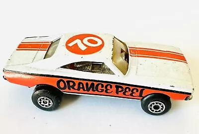 Vintage Matchbox 1971 Dodge Charger  Orange Peel  #74 Mopar Muscle Car Dragster • $32.50