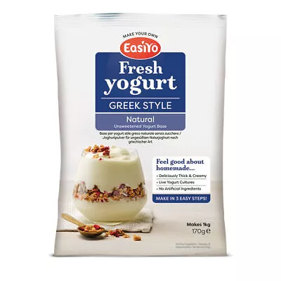 Easiyo Greek Style Natural Yogurt Mix 170g Sachet - 1 Litre Using Yoghurt Maker • £5.29