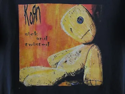 $399.99 • Buy Korn Sick And Twisted Concert T Shirt 2000