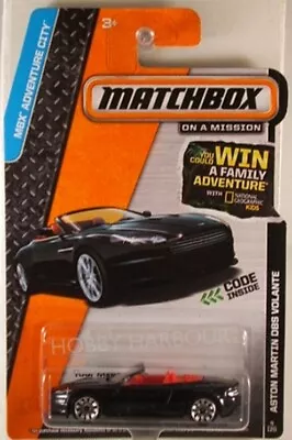 MATCHBOX #4 Aston Martin DBS Volante - Nat Geo Card 2014 Issue (NEW In BLISTER) • $5.95