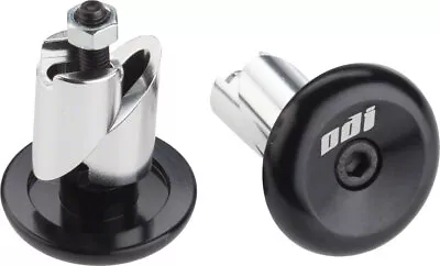 Bar Ends - ODI Aluminum Bar Ends Pair Black - Bar End Plug • $21.95