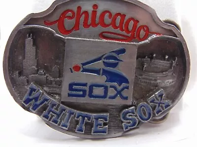 Chicago White Sox Baseball Mlb Licensed Siskiyou 1988 Vintage Belt Buckle • $29.99