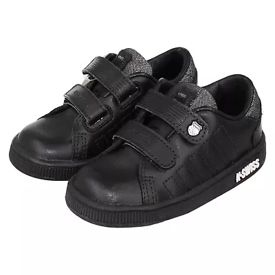 Boys K Swiss Leather Trainers Shoes Lozan Ii Ex Display • £9.99