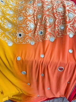 £20 • Buy Indian Bollywood Saree Pakistani Wedding Party Sari Designer Ethnic Wear UK 