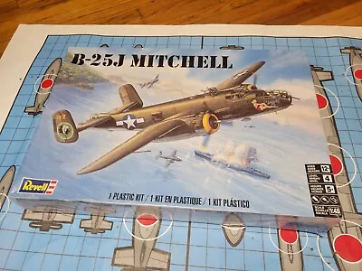 Revell B-25J Mitchell Model Kit 1:48 Medium Bomber Aircraft WW2 • $11