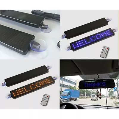 9  12V Car LED Information Sign Moving Scrolling Message Display Board Screen • $27.59