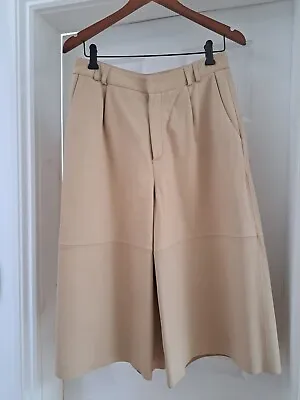 Massimo Dutti Leather Culottes • £60