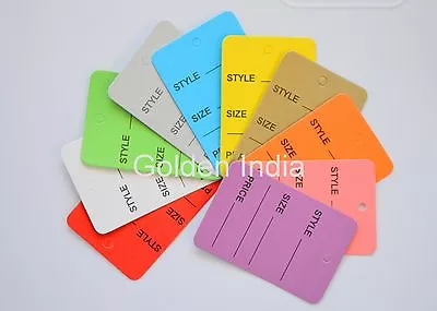 1000 Mix Colors Merchandise Price Jewelry Garment Store Paper Tags Small • $15.95