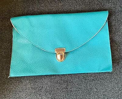 Women Turquoise Envelope Handbag/Clutch Bag • $5