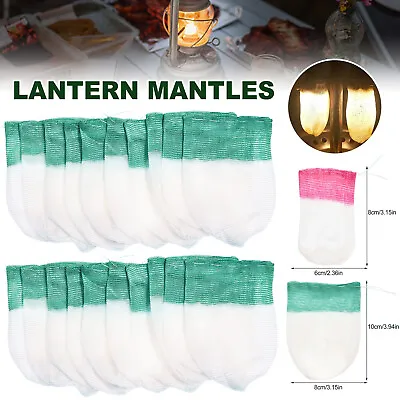 20Pcs/Set Lantern Mantles Outdoor Camping Gas Lantern Light Mantles • £9.29
