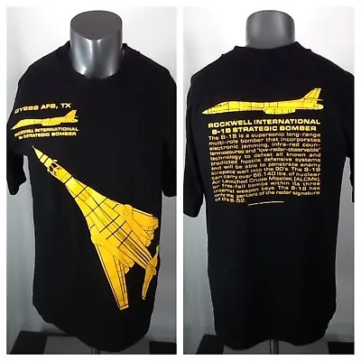 Vintage Dyess AFB Rockwell International (Large) B-1B Strategic Bomber T-Shirt • $30