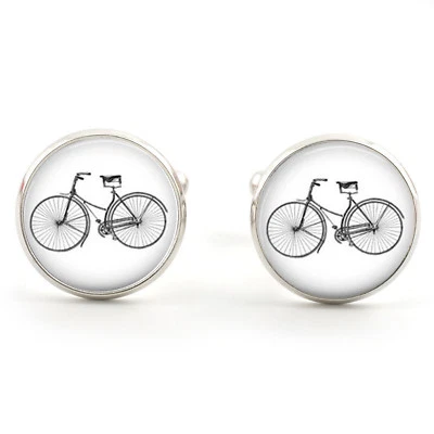 £6.99 • Buy Bicycle Bike Cufflinks  Silver Plated + Free Gift Box  & 1st Class Post