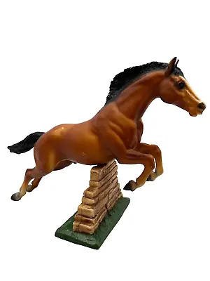 Vintage 1970 Breyer Molding Co. Jumping Horse Model 300 Stone Wall Steeplechase • $39.95