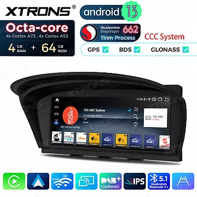 Qualcomm 8-Core Android 13 Car Play GPS Stereo For BMW 3/5er E60 E64 E91 E93 CCC • $399.98