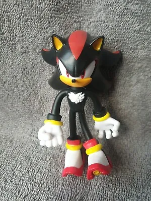 Sonic The Hedgehog Shadow Bendable 4.5  Figure Sega Jakks Pacific Black  • £9.99