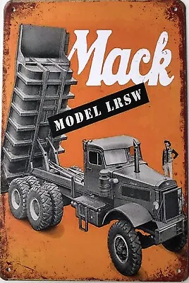 MACK Trucks Garage Rustic Vintage Metal Tin Sign Man Cave Shed & Bar AU • $9.99