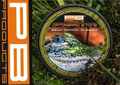 PB Products Gator Braid Gatorbraid Carp Braided Mainline *ALL BREAKING STRAINS* • £79.95