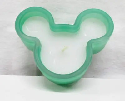 Disney Mickey Mouse  Non Scented Candle Green Unused Collectible • $19.99