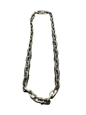 10mm Stainless Steel Biker Anchor Chain Necklace 21 Inch Polished • $110