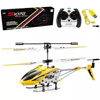 Cheerwing S107/S107G Phantom 3CH 3.5 Channel Mini RC Helicopter With Gyro Yellow • $29.99