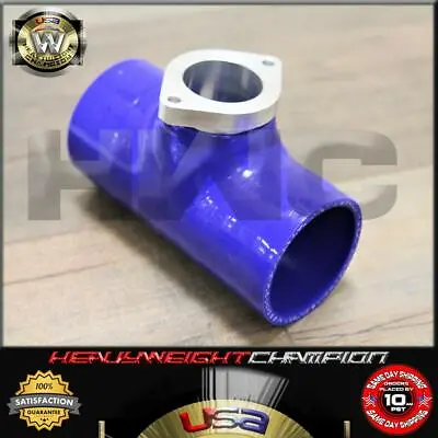 3  Blue Reinforce Blow Off Valve Silicone BOV Coupler Flange For Type-S & RS • $24.50