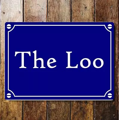 Loo Toilet Seat Metal Sign Plaque • £4.99