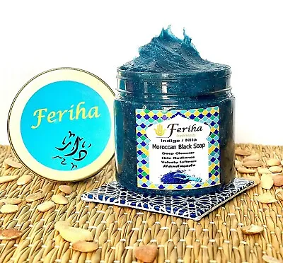 Feriha Moroccan Indigo Soap - Sahara Nila - 100% Natural – Artisan  Beldi Soap • $18.80