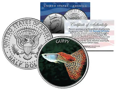 GUPPY *Fish Series* JFK Kennedy Half Dollar U.S. Coin • $8.95