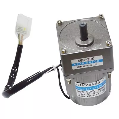 110/220V AC Gear Reducer Motor W/ Speed Controller For 4GN Gearbox 7.5~450RPM • $164.99