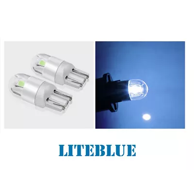 $5.21 • Buy 2x T10 LED Bulb W5W 194 168 Rego Parking Signal Interior Day Light 12V Lite Blue