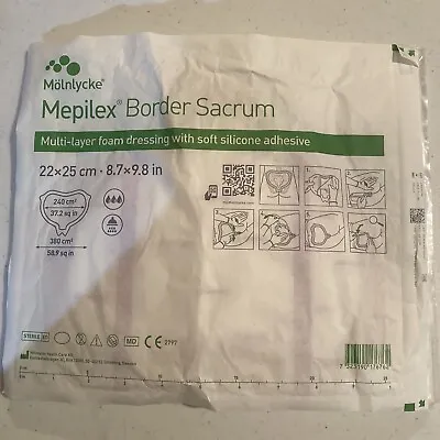 Mepilex Border Sacrum Foam Dressing - 8.7x9.8 Inch Ref # 282455 - 5 Count • $47.99