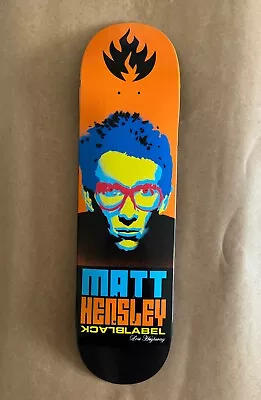 Black Label Matt Hensley Elvis Costello Skateboard Deck • $100