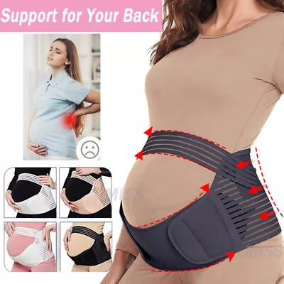 Pregnancy Belly Band Breathable Adjustable Maternity Belt Back Pelvic Support  • £14.99