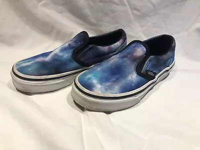 SALE Vans Galaxy Printed Slip On Sneakers Size 13 Pre-Owned Kids Shoes • £7.22