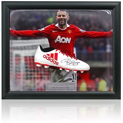 Ryan Giggs Manchester United Hand Signed Football Boot Dome Presentation COA • $433.93