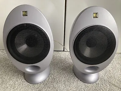 Pair KEF Silver Egg Speakers HTS 2001 Home Theatre Series SP3327 100w Exc. Sound • £59.99