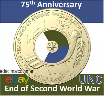 $11.99 • Buy 🔵 1 X UNC 2020  End Of Second World War  - $2 Two Dollar Coin