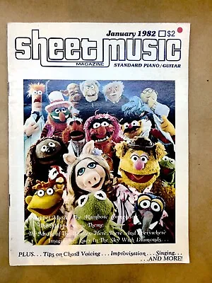 Sheet Music Magazine Standard Piano/Guitar Jan 1982 Muppet Songs & More Vol 6 #1 • $7