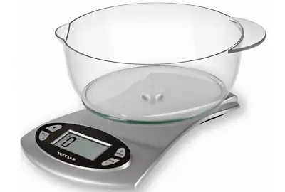 Salter Electronic Bowl Scale Weigh Weighing Kitchen - Silver #3303 • £12.99