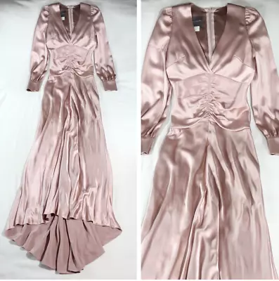 Monique Lhuillier - $4495 Blush Pink Silk  F/w 2019  Dress/gown (o-m-g-!!!) 6 • $426