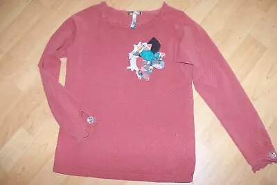 Matilda Jane Girls Size 10 You & Me Cinnamon L/S Top With Matching Pin-Clip • $19.99
