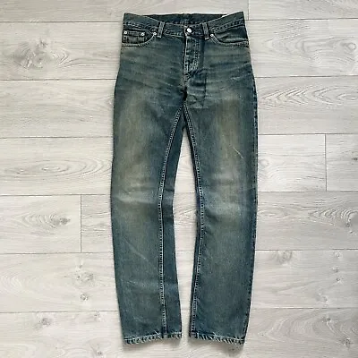 Helmut Lang 1990s Rare 'Vintage Dark Denim' Classic Cut Jeans Size 30 • $280.14